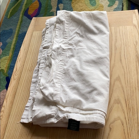 Ralph Lauren white sateen flat sheet full sized